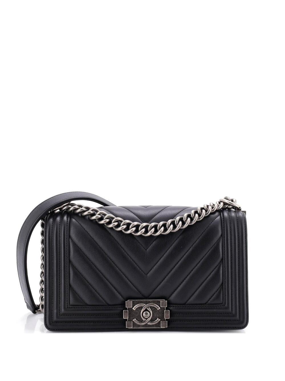 Chanel Boy Flap Bag Chevron Calfskin #357210C46B